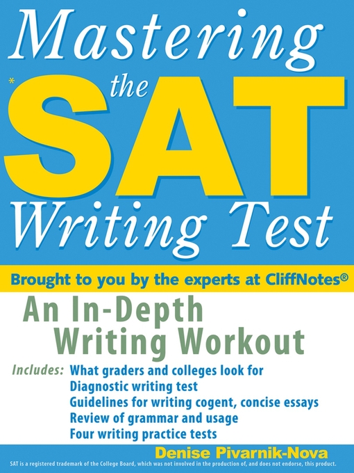 Cover image for Mastering the SAT Writing Test